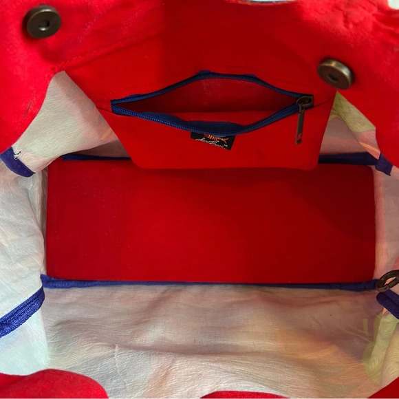 Laurel Burch Vibrant Fish Satchel Bag Purse Carryall. - Picture 6 of 14